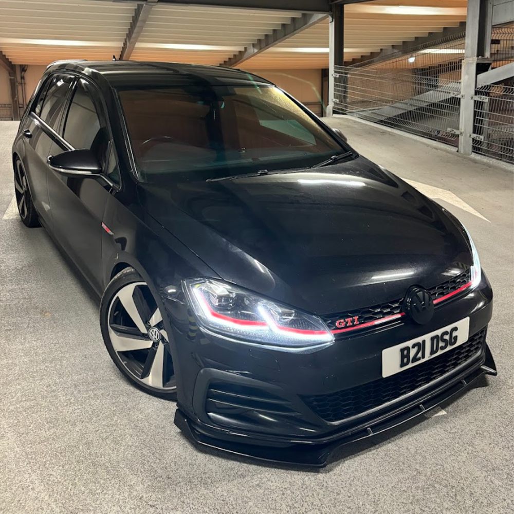 Golf GTI/R Mk7/7.5 Front Splitter 3pcs Gloss Black