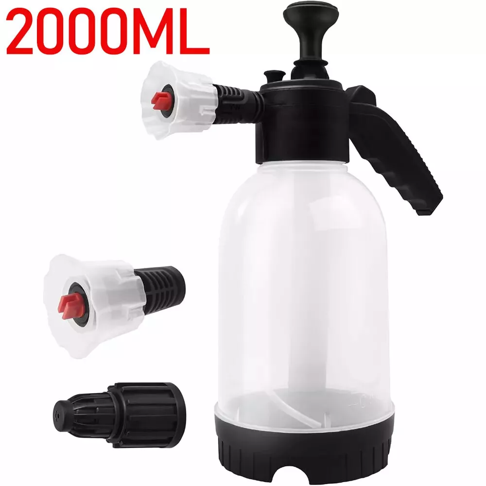 2L Car Wash Pump Foam Sprayer Hand Held Wash Spray Bottle Snow Foam Detailing