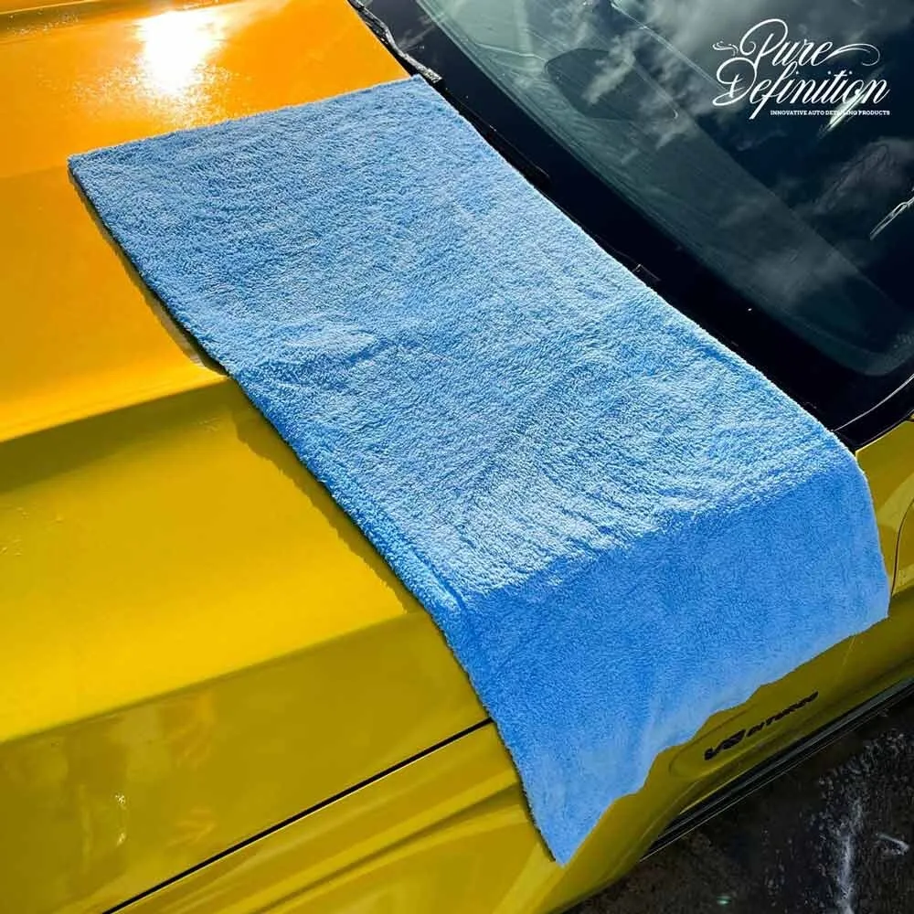 Car Drying Towel 50 x 100cm Edgeless Microfibre Cloth Cleaning Pure Definition