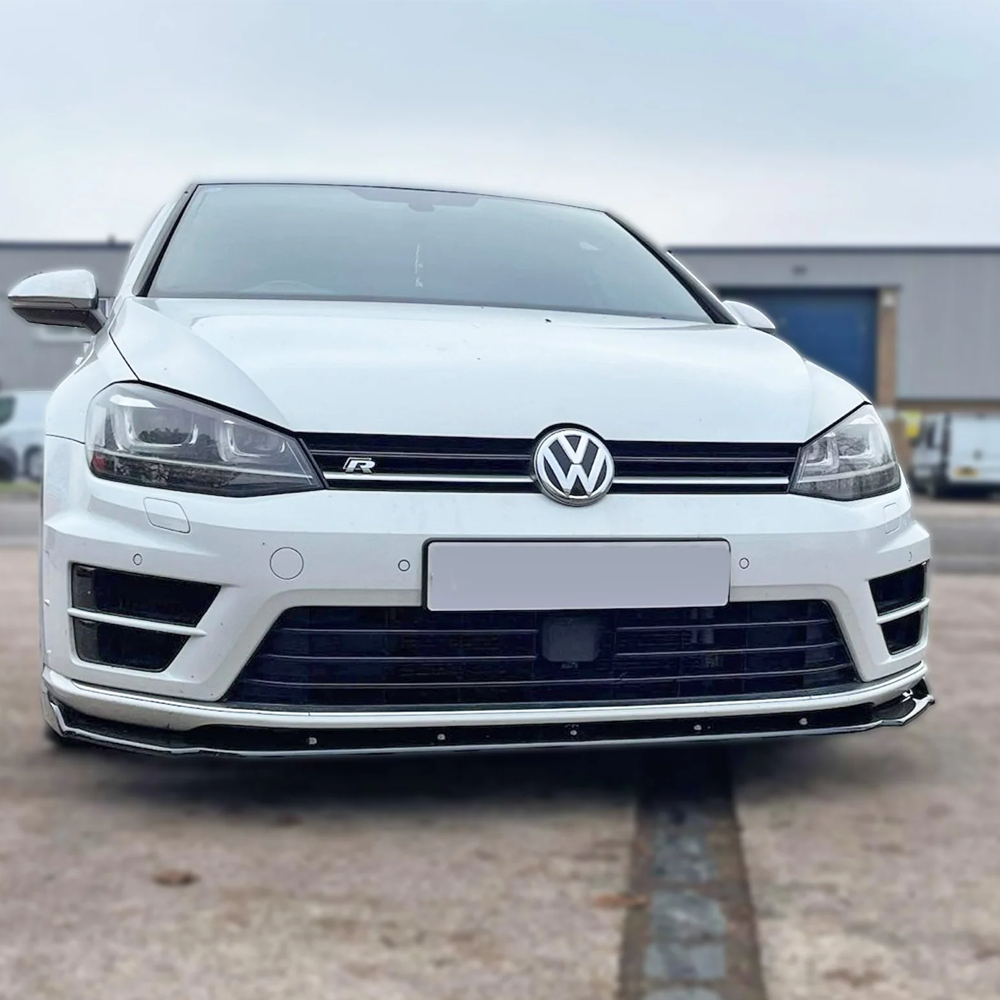 Golf R Mk7/7.5 Front Splitter V1 Gloss Black