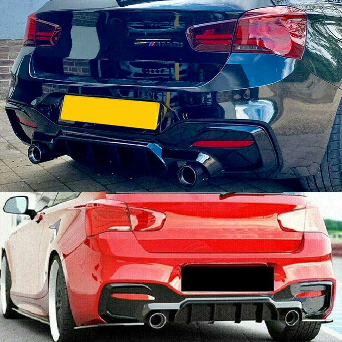 BMW 1 Series F20 F21 M140i / M135i Rear Diffuser Gloss Black