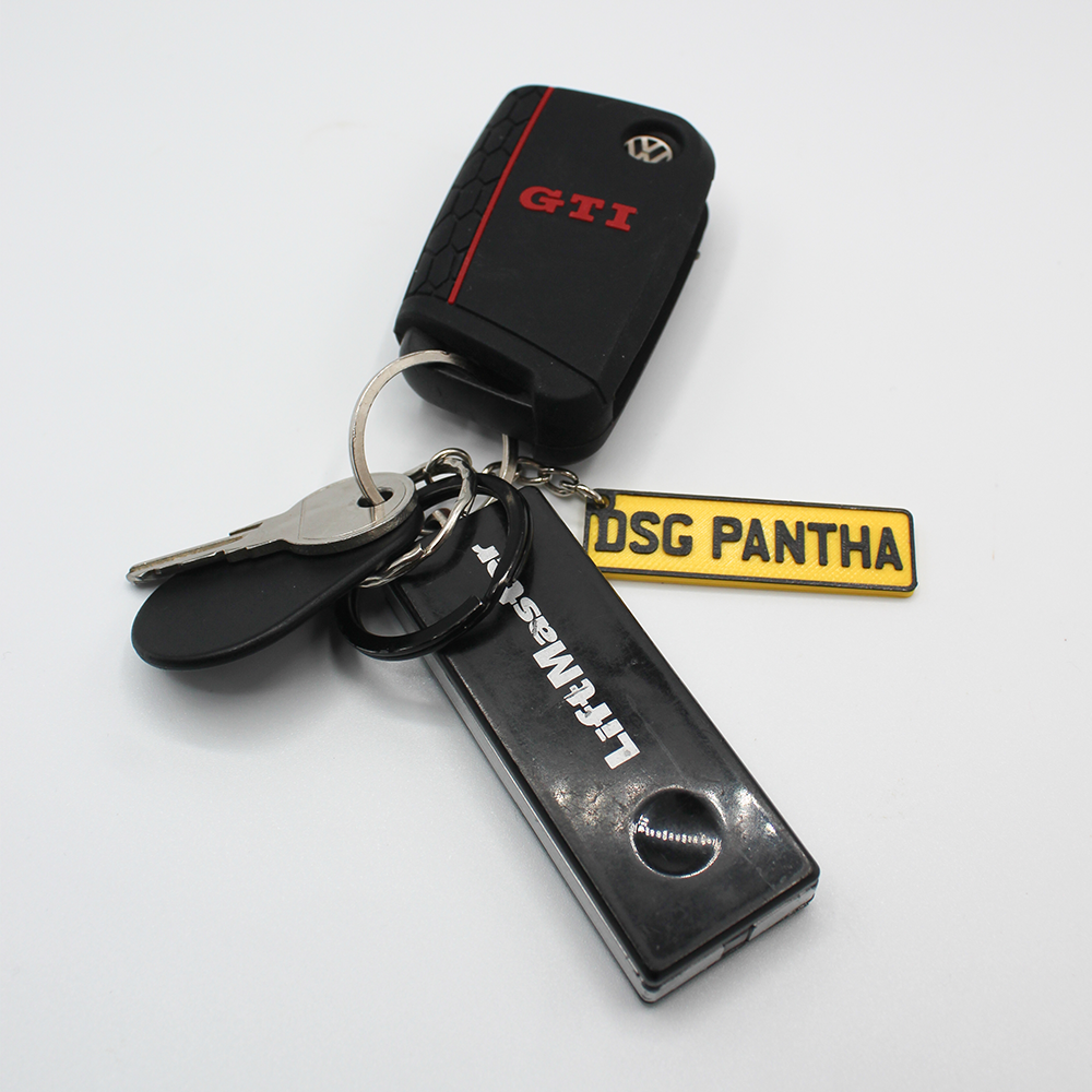 Create Your Own Number Plate Keyring