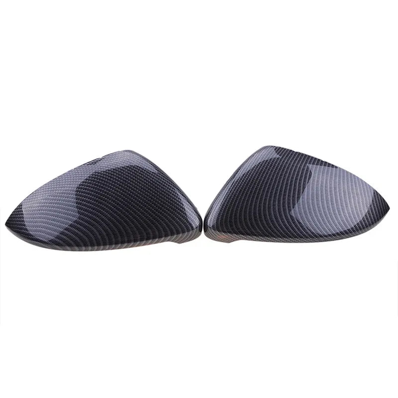 2x Carbon Fiber Wing Mirror Cover Cap VW Golf Mk7 Mk7.5 R GTI GTD 14-18