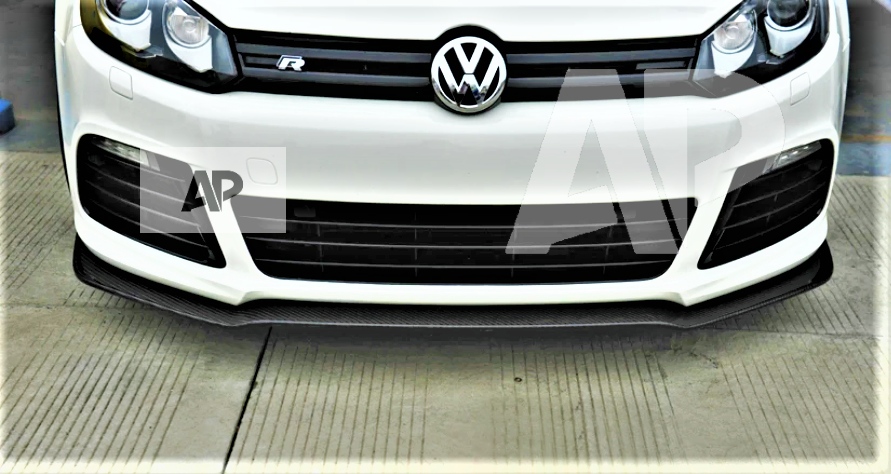 VW Golf MK6 R20 R Gloss Black Front Splitter 2008-2013